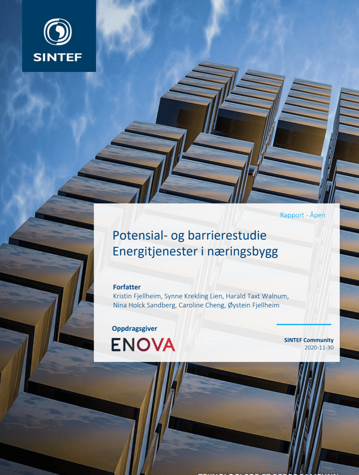 Potensial- og barrierestudie - Energitjenester i næringsbygg