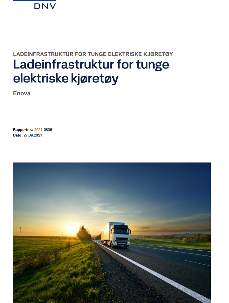 Ladeinfrastruktur for tunge elektriske kjøretøy