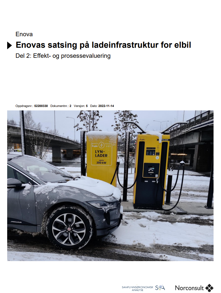 Enovas satsing på ladeinfrastruktur for elbil