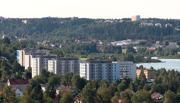 Bilde av flere boligblokker