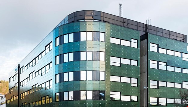 Utsiden av Energibygget i Drammen