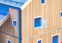 3D modell av hus med lavenergivindu