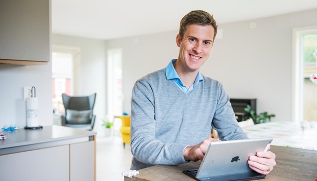 Andreas er fornøyd med investeringen i bergvarmepumpe