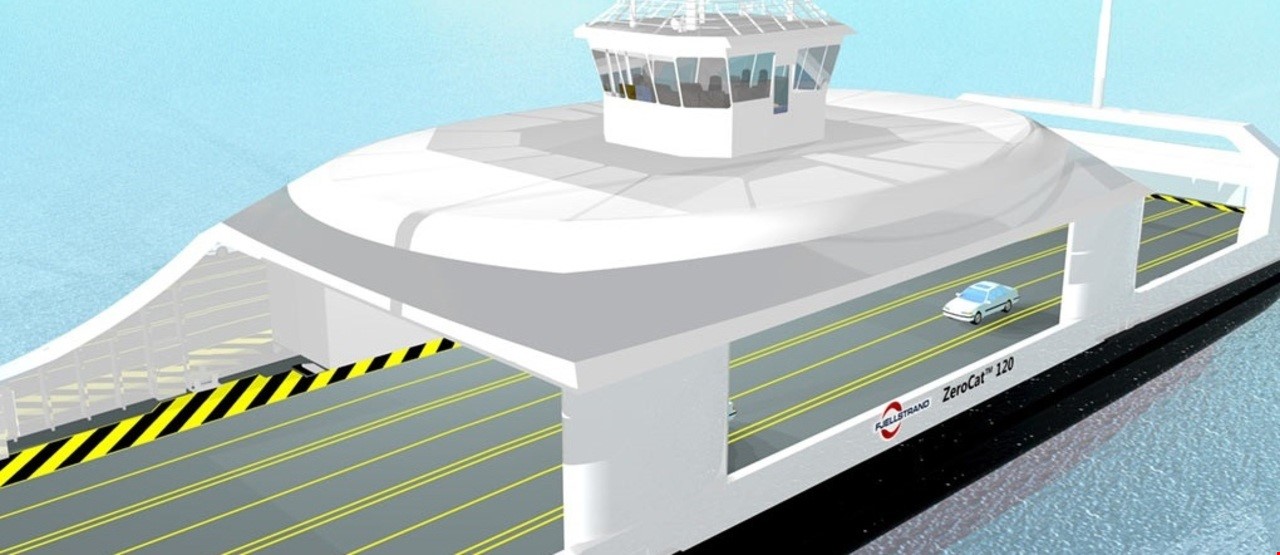 Modell av en hel-elektriske, utslippsfrie og autonome ferje